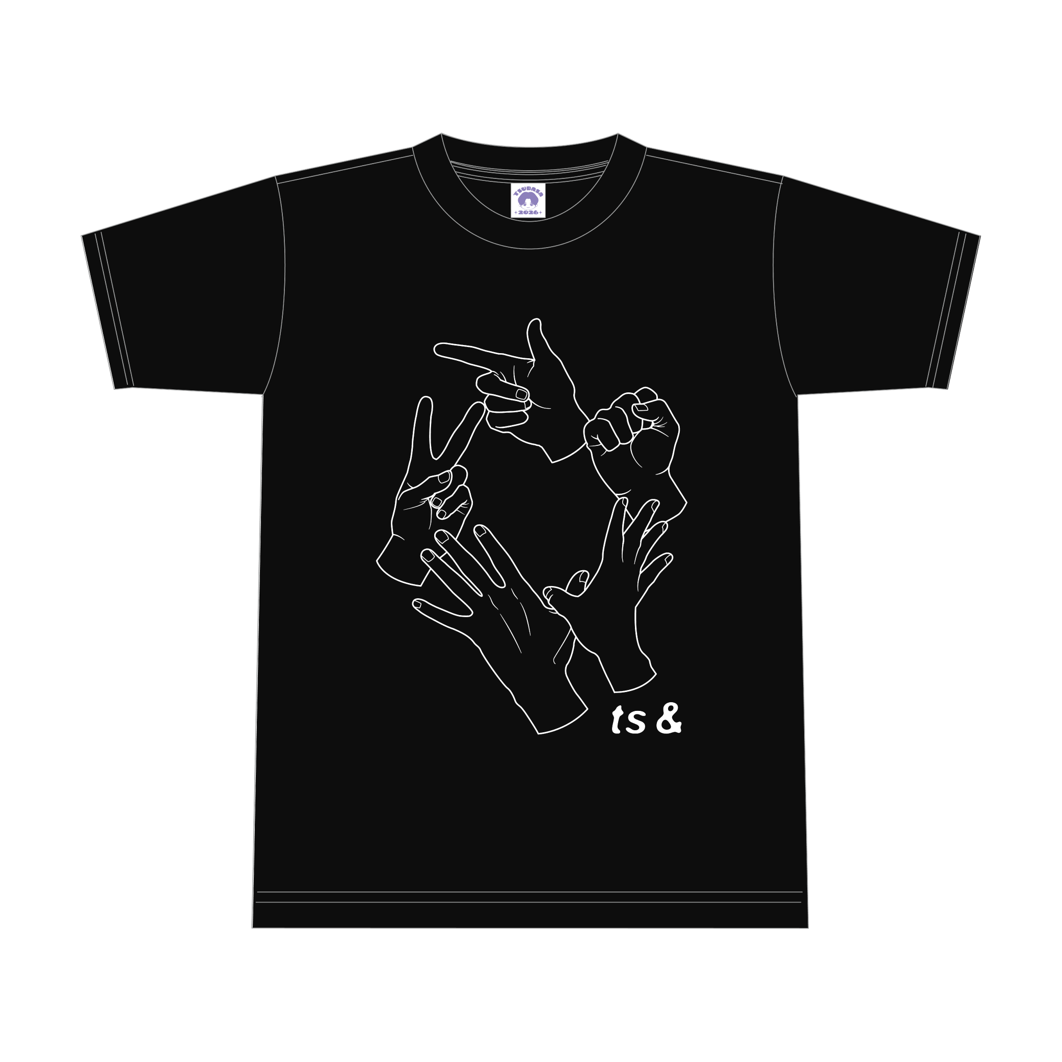Tシャツ（ブラック・ライトブルー・ホワイト）
